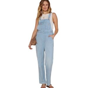 Outerknown Voyage Denim Overalls Cotton Straight Leg| Size S